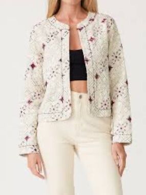 NWT Anna Rae Pandora Embroidered Cropped Women’s Jacket Sz XS